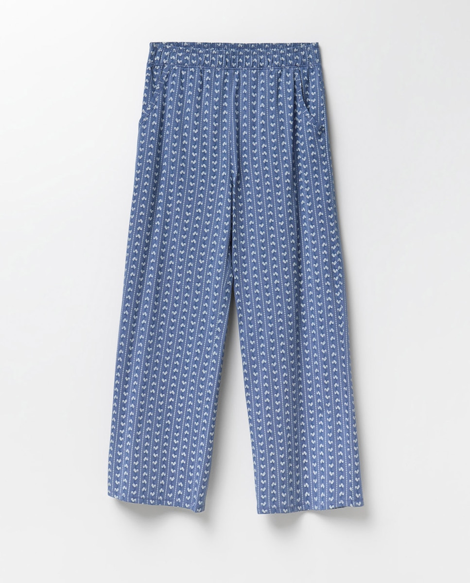 Pijama comprido Azul-escuro-7