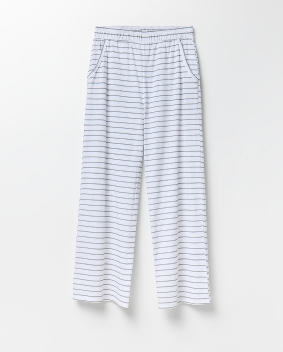 Pijama comprido Cinzento-claro-7