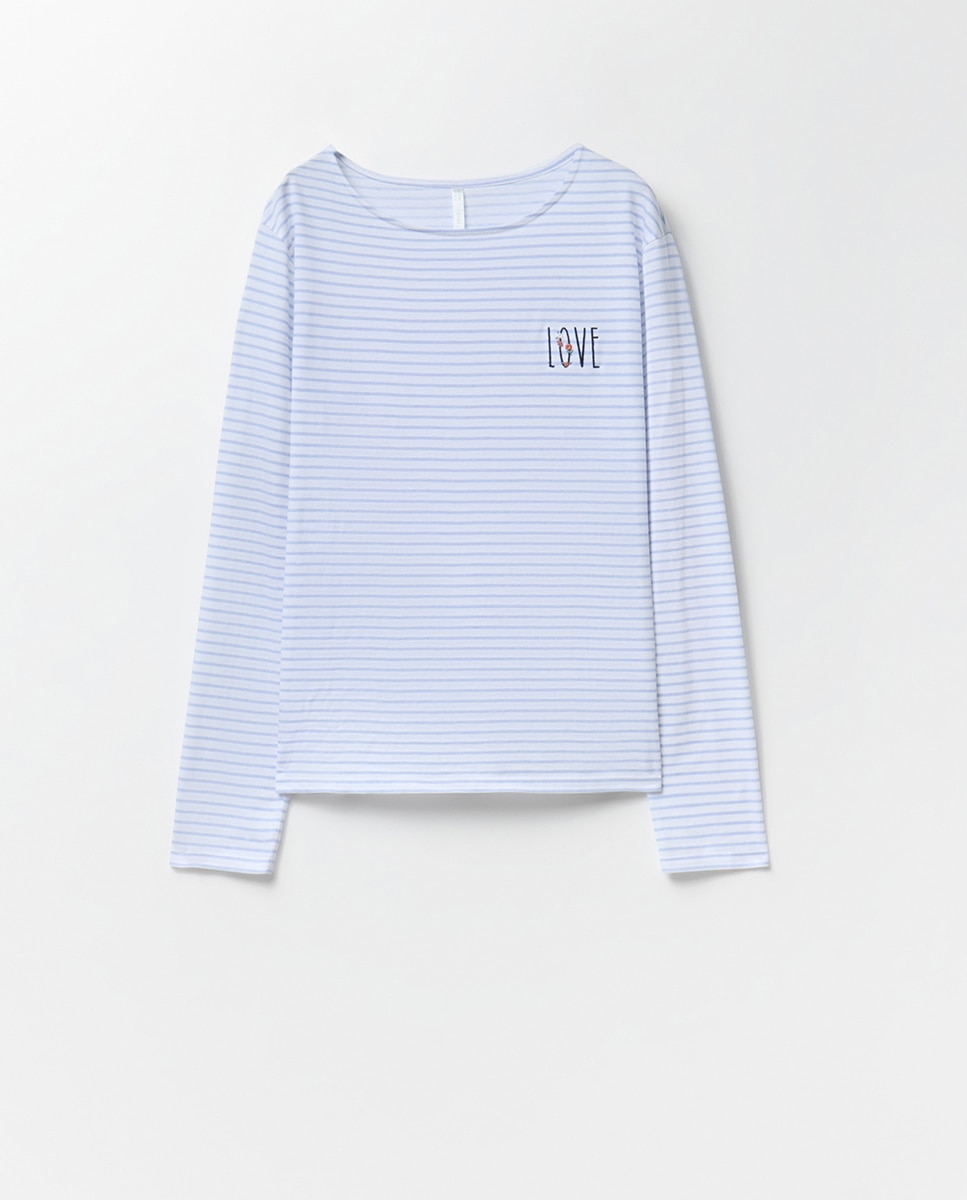 Pijama comprido Azul-claro-6