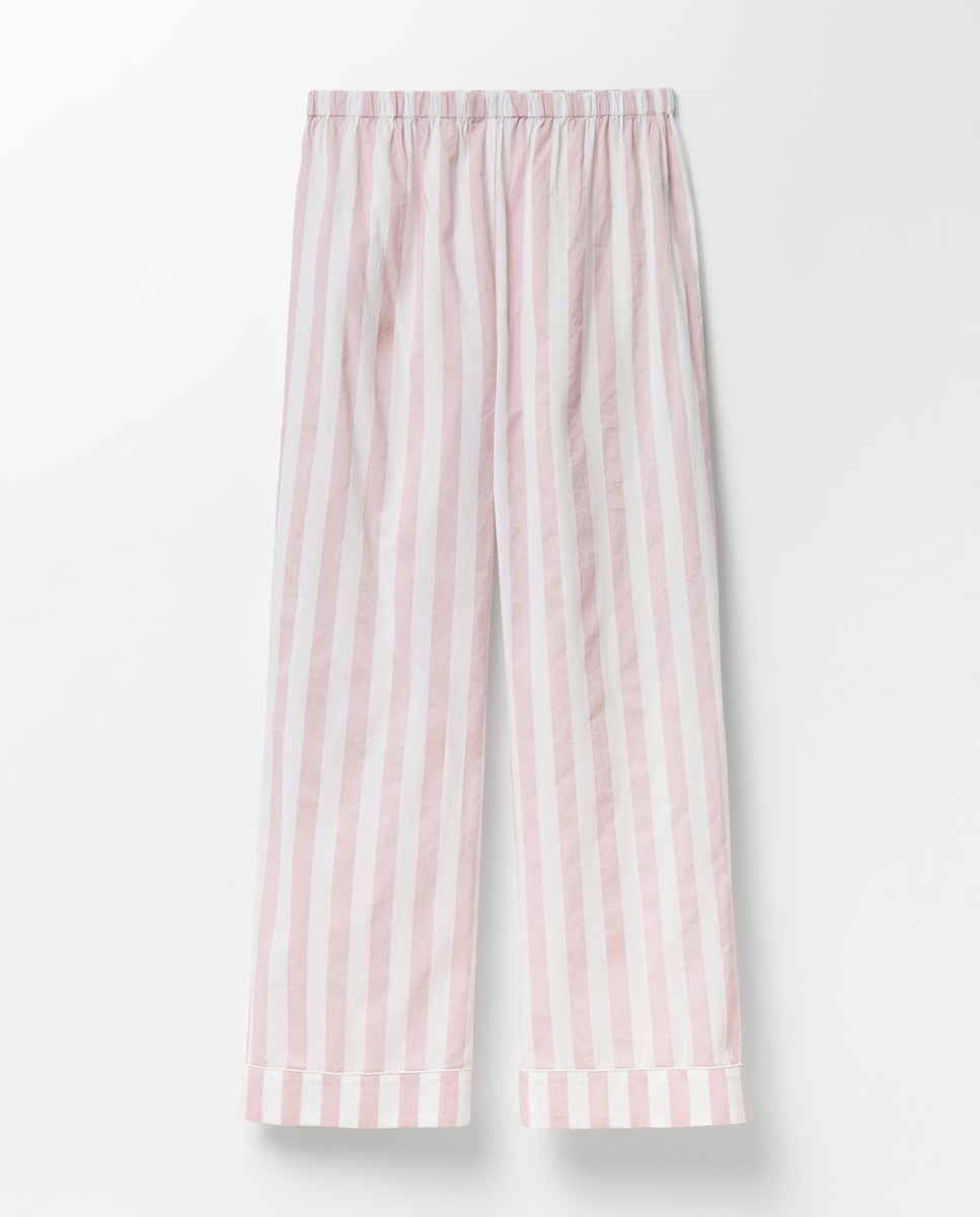 Pijama às riscas Rosa-claro-7