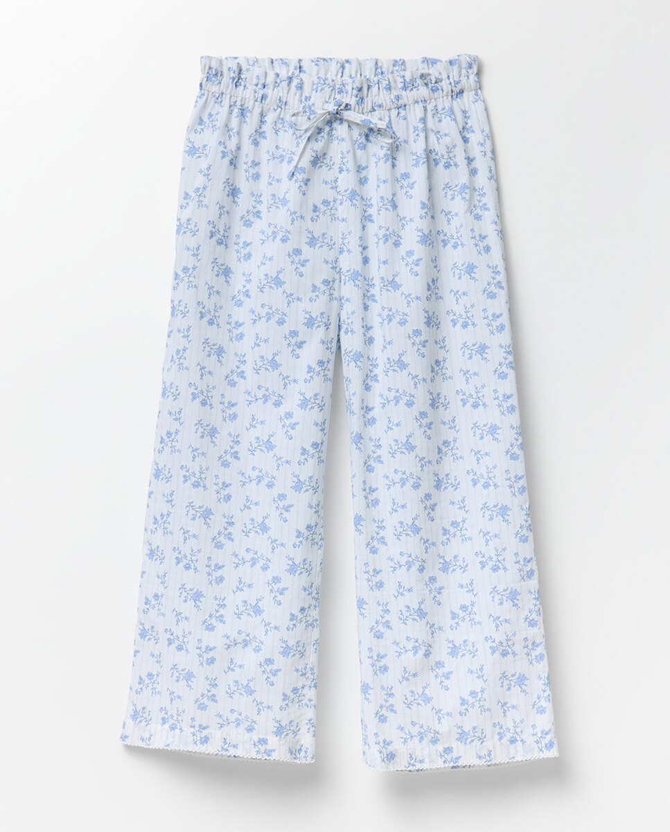 Pijama Estampado Azul-7
