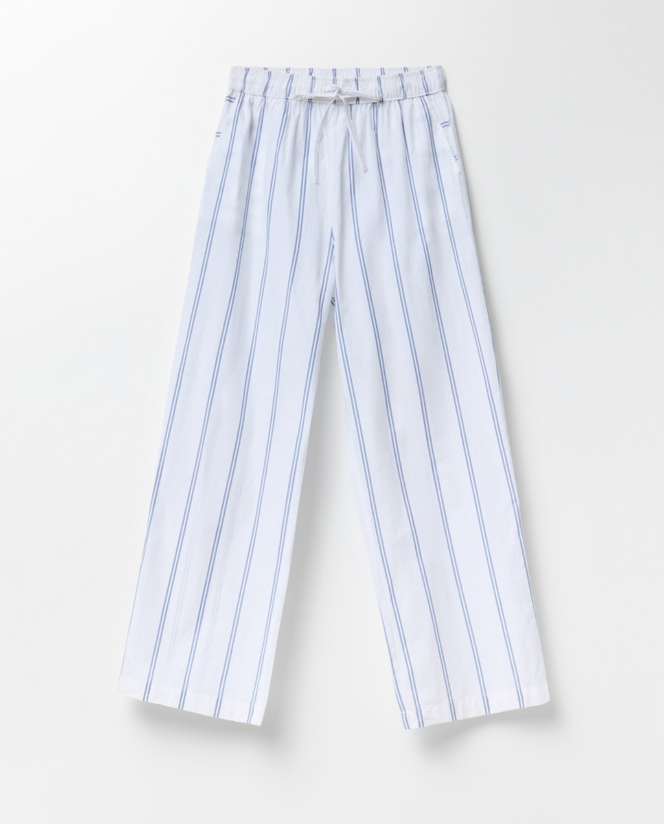Pijama às riscas Azul-7