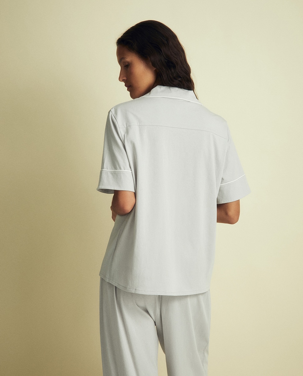 Pijama Capri com Aba 820 Cinzento Médio-5