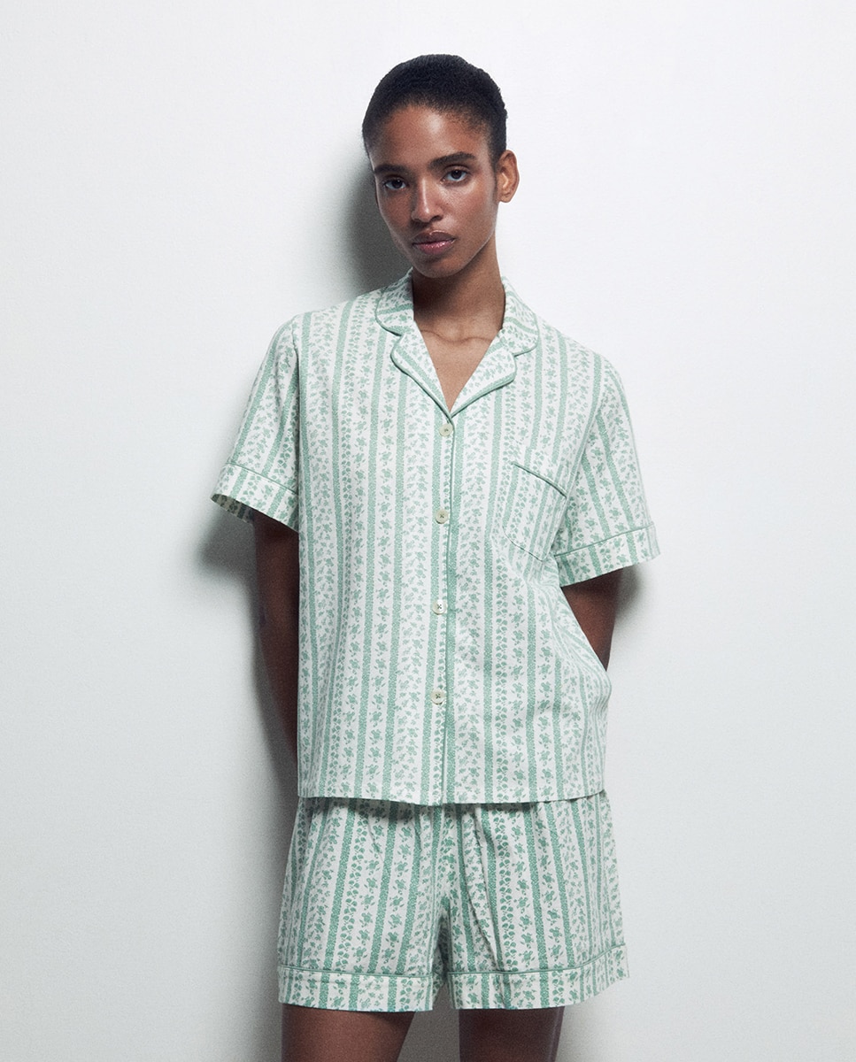 Pijama Curto Verde-2