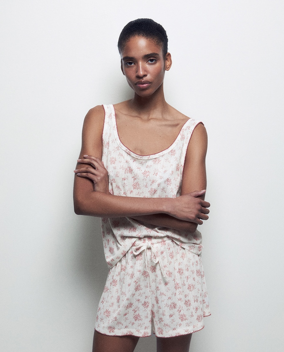 Pijama de alças Rosa-2