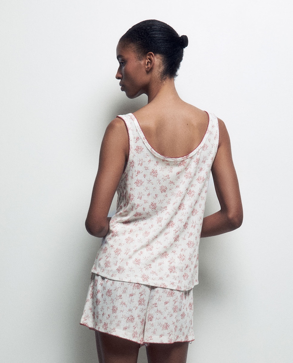 Pijama de alças Rosa-4