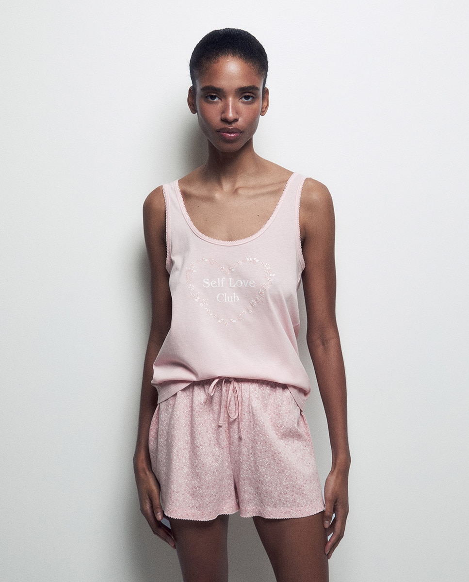Pijama de alças Rosa-claro-2