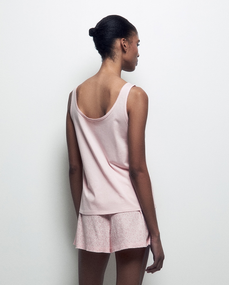 Pijama de alças Rosa-claro-4