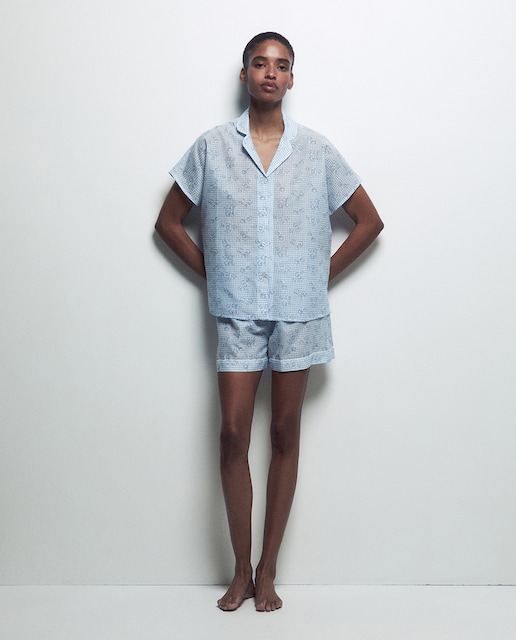 Imagen 0 de Pijama corto solapa