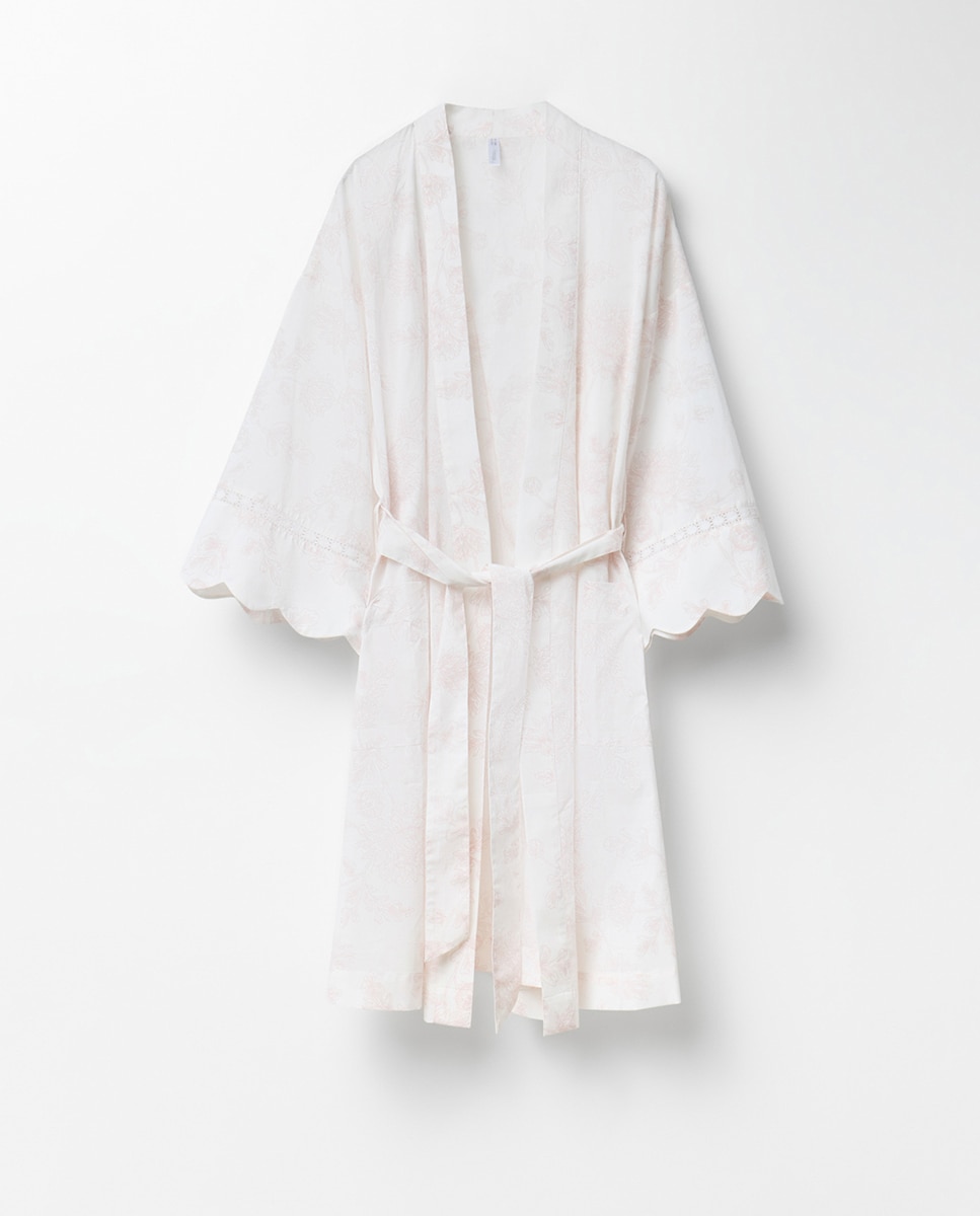 Robe com Estampado Floral Rosa-pálido-6