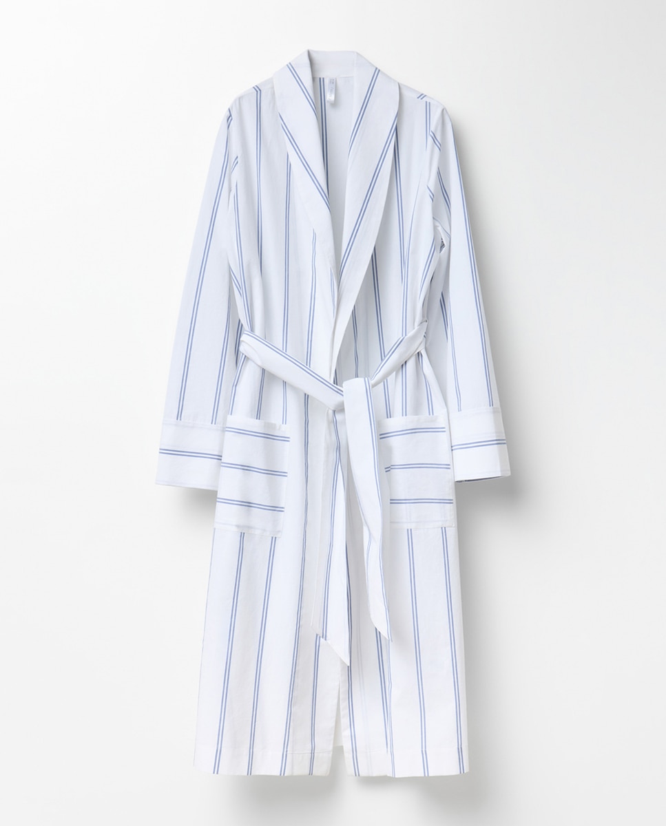 Robe com Risca Bicolor Azul-6