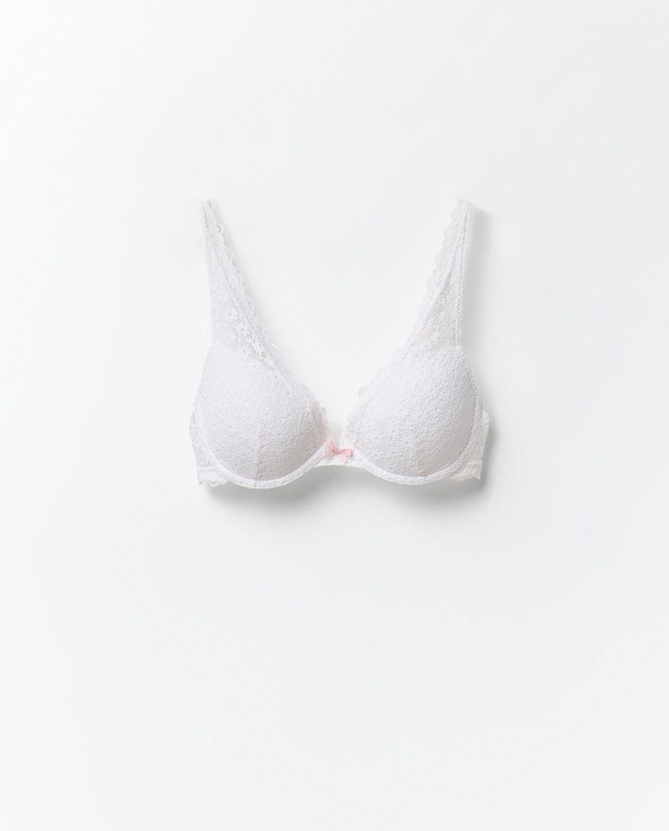 Soutien Almofadado com Aros Branco-marfim-5