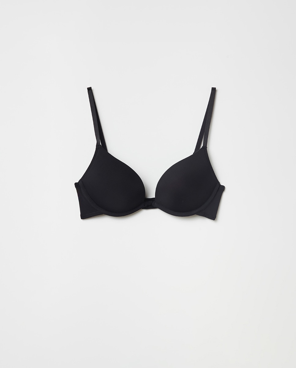 Soutien push-up de microfibra Preto-8