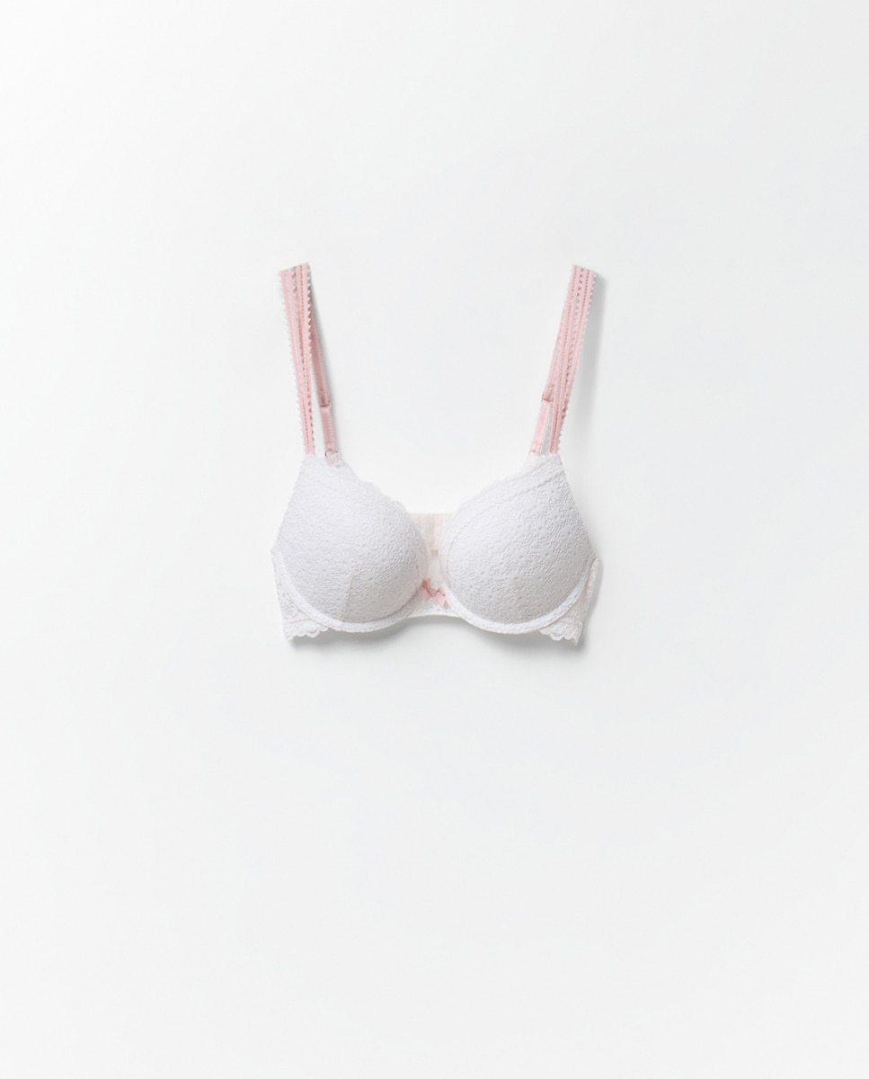 Soutien Push-Up com Aros Branco-marfim-5