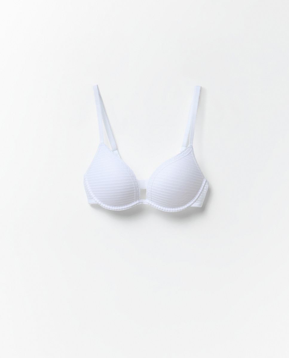 Soutien Push-Up com Aros Branco-4