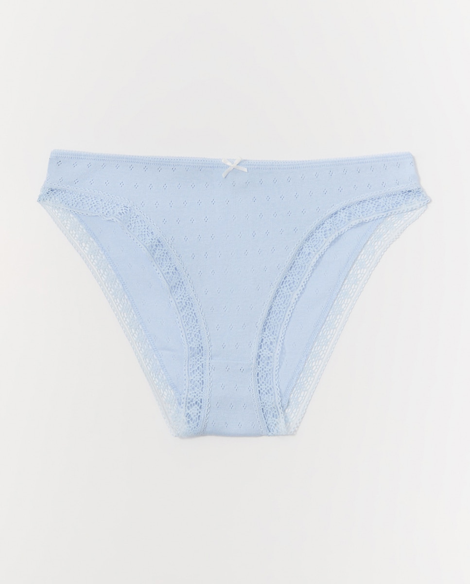 Pack de Cueca de Algodão Azul-claro-2
