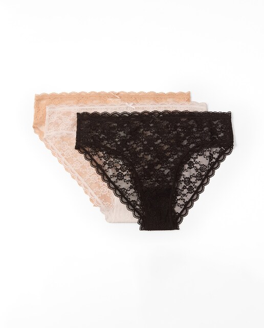Imagem 0 de Pack de Cuecas Rendilhadas