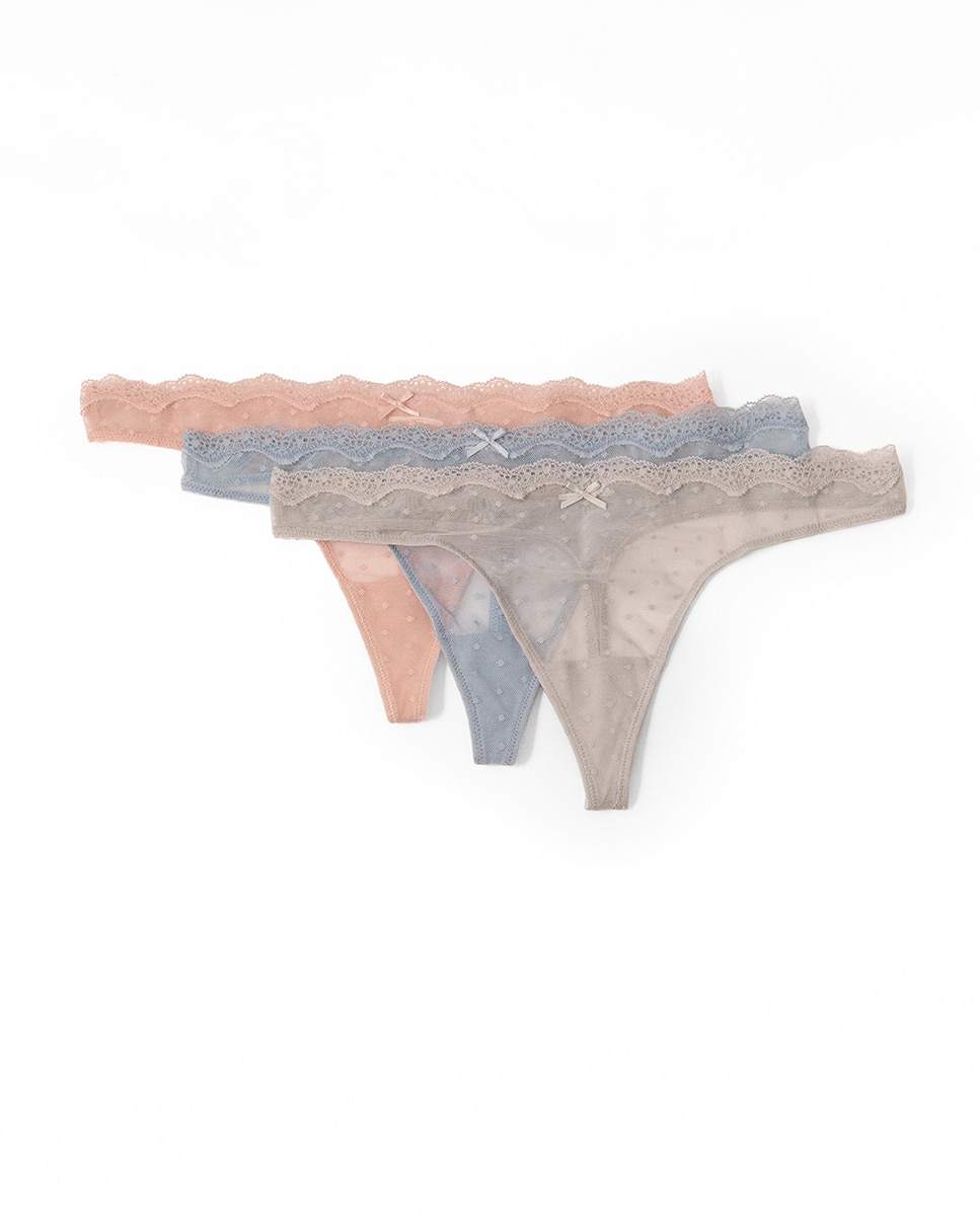 Pack de Tangas de Tule Multicolor-1