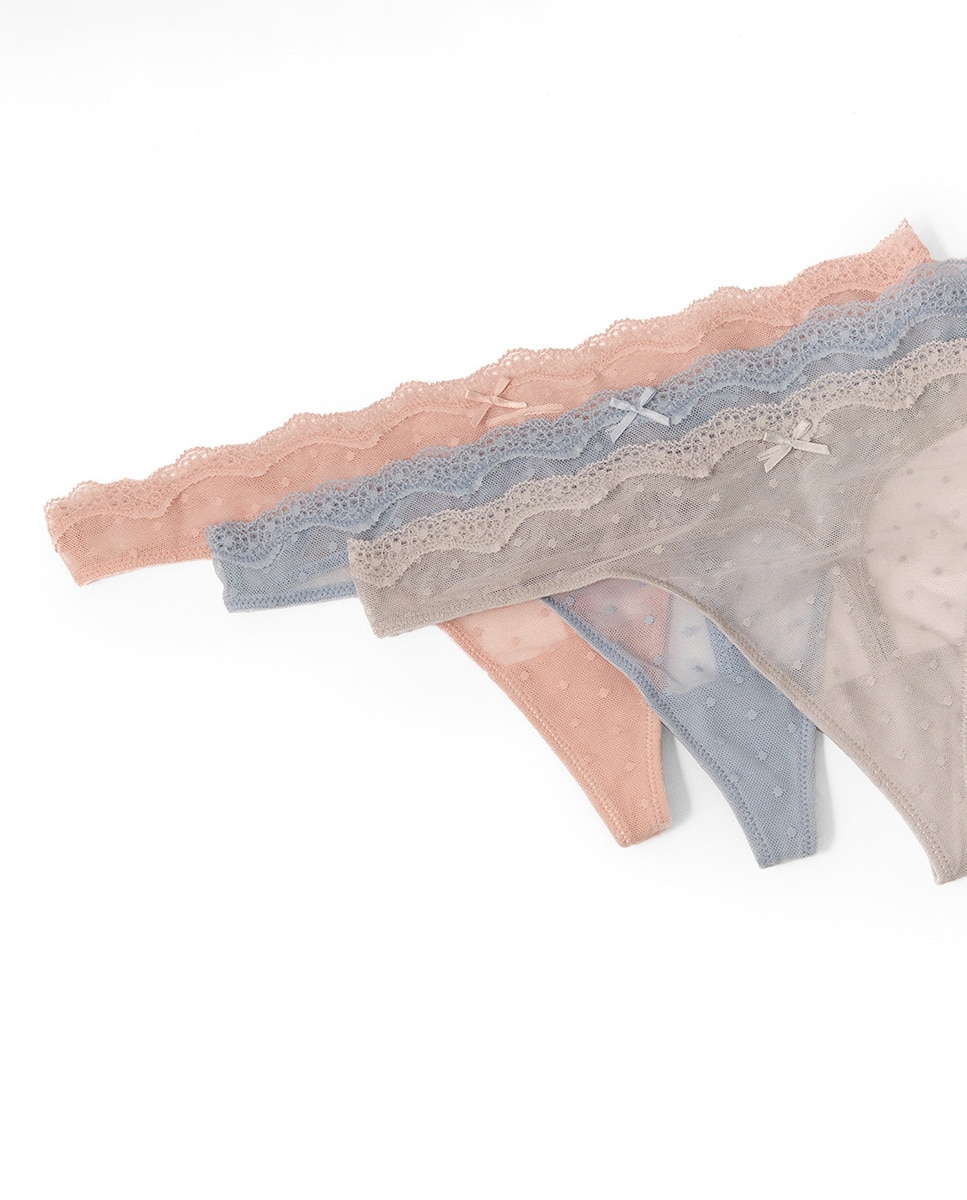 Pack de Tangas de Tule Multicolor-2