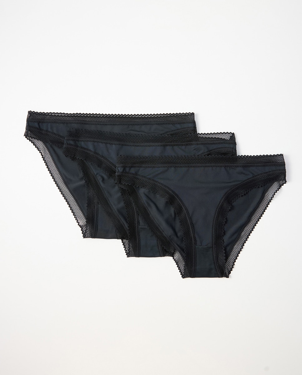 Imagem 0 de Pack de Cueca de Biquíni com Renda
