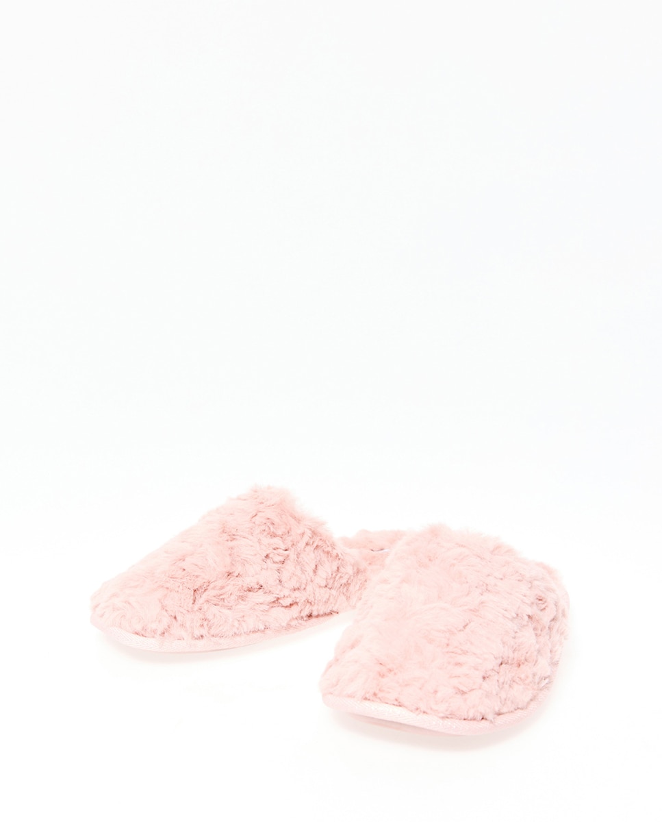 Sapatilhas com Pelo 220 Rosa Pálido-2