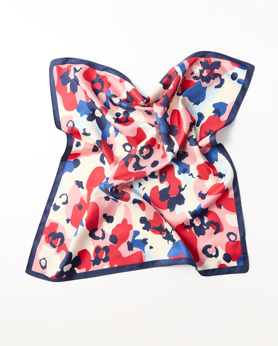 Conjunto de Bandanas com Estampado Abstrato Marinho-4