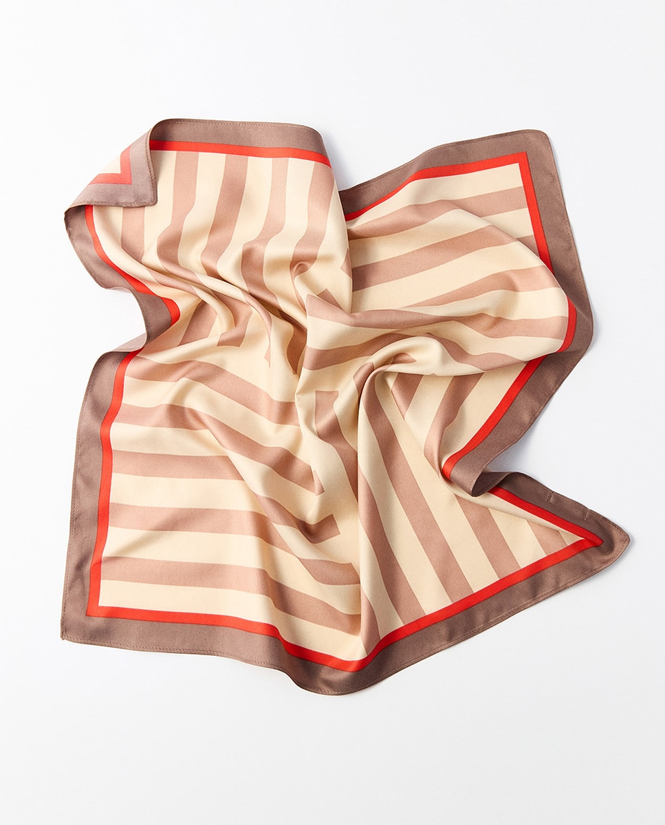 Conjunto de Bandana com Manchas Bege-3
