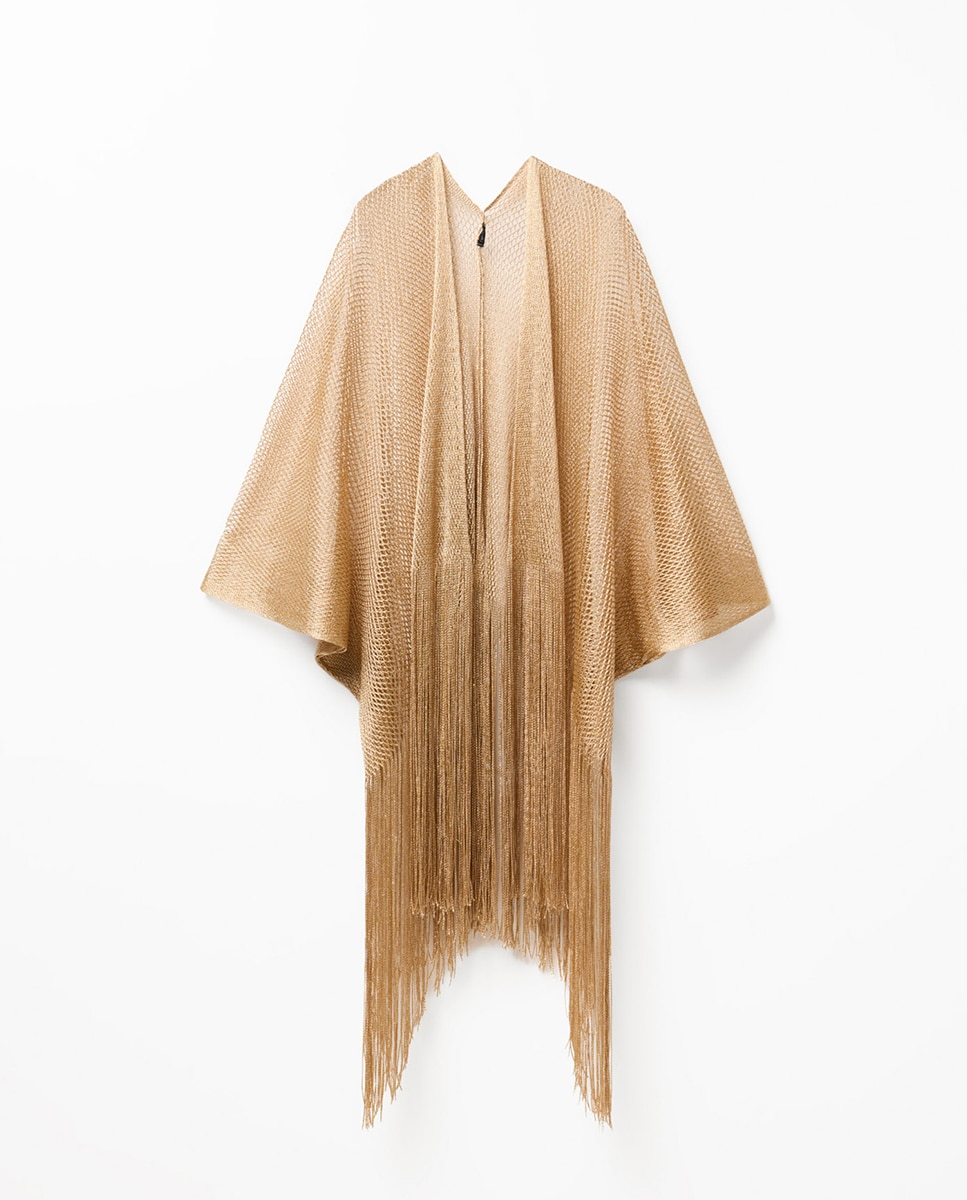 Imagem 0 de Kimono de Rede de Fio Metalizado