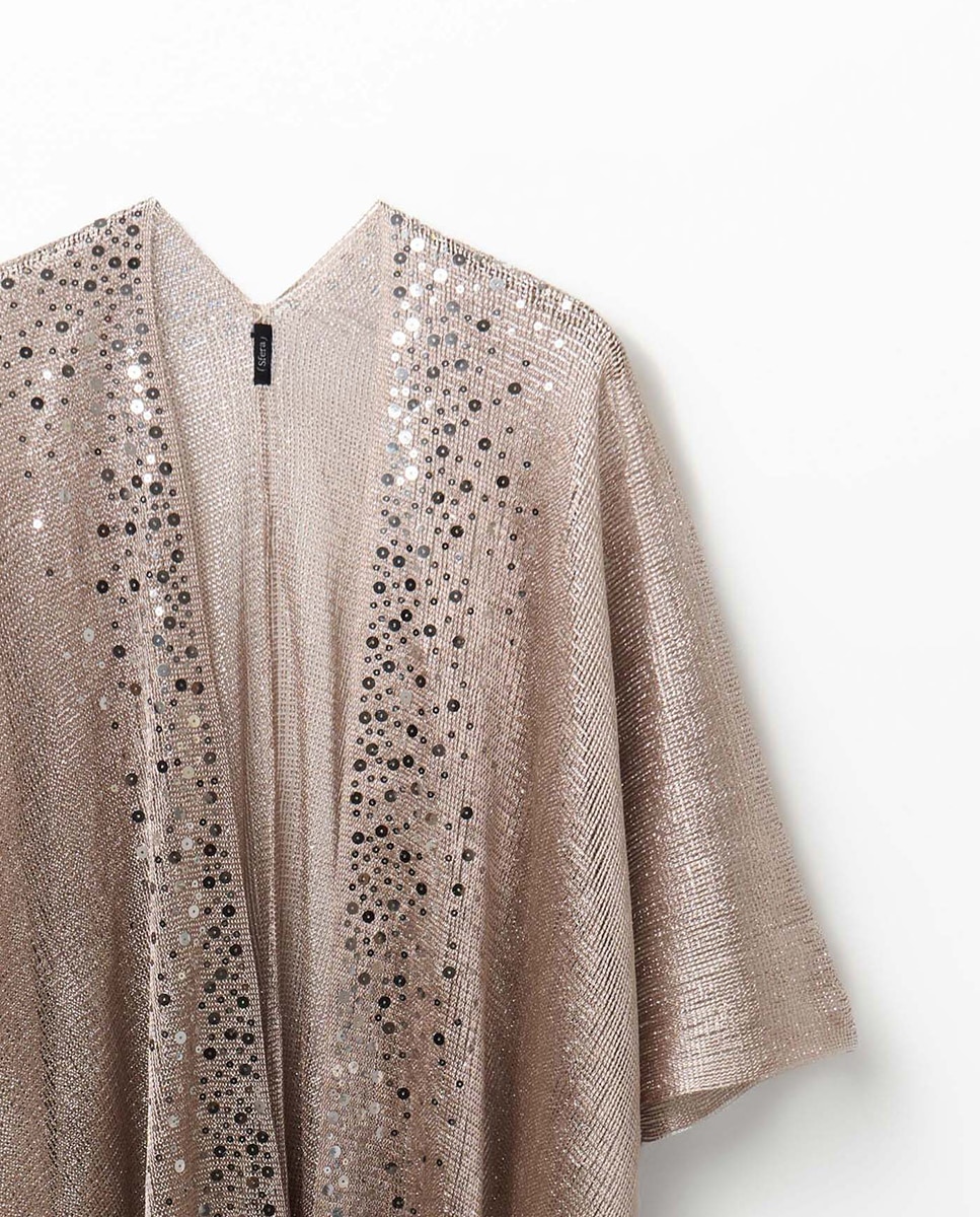 Kimono de Rede de Fio Metalizado 850 Pedra-2