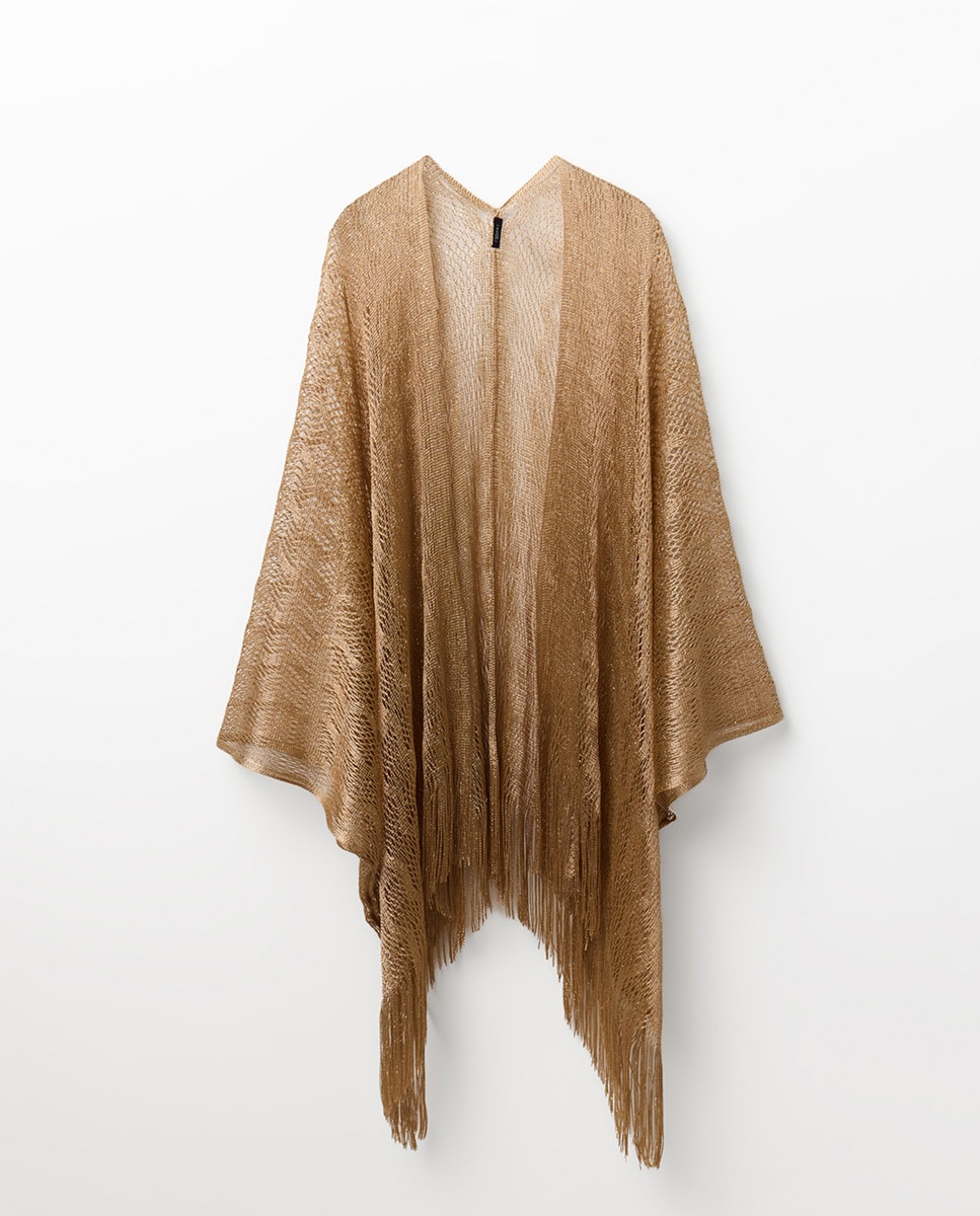 Imagem 0 de Kimono de Rede de Fio Metalizado