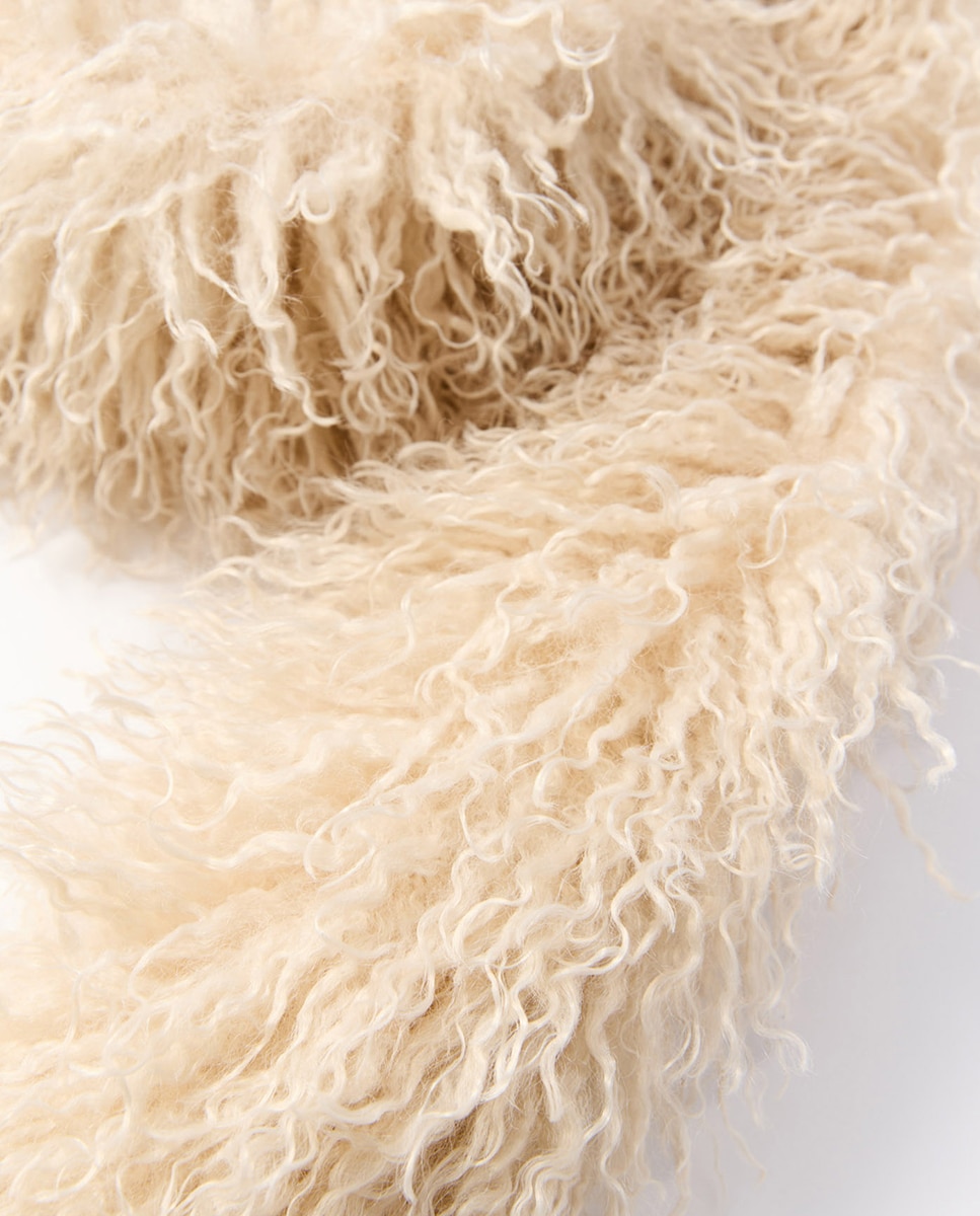 Estola pelo rizado - Sfera - Beige Beige-3
