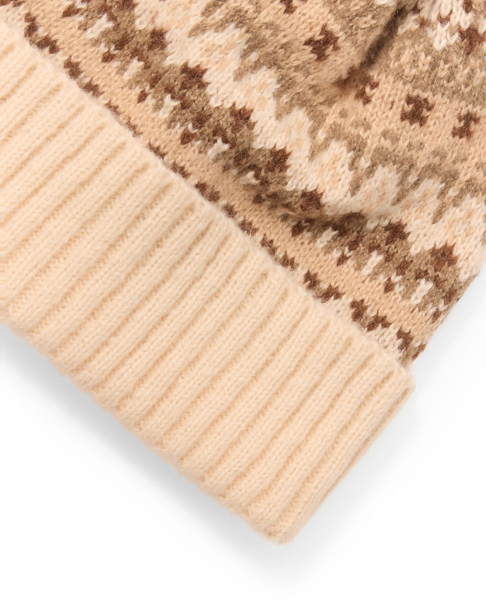 Gorro Étnico Alpino Bege-2