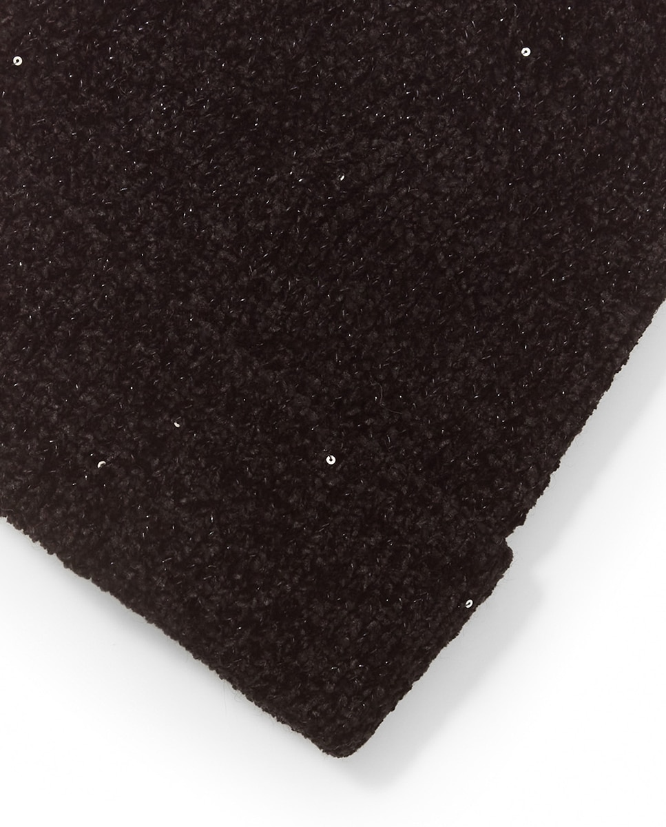 Gorro com Lantejoula - Preto Preto-2