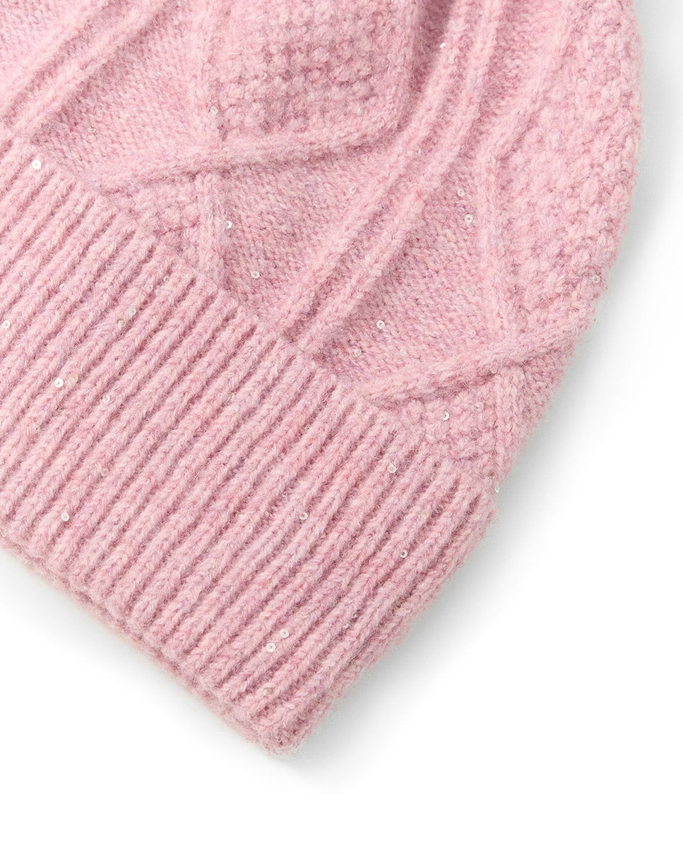 Conjunto com Losangos e Lantejoulas Rosa-claro-3