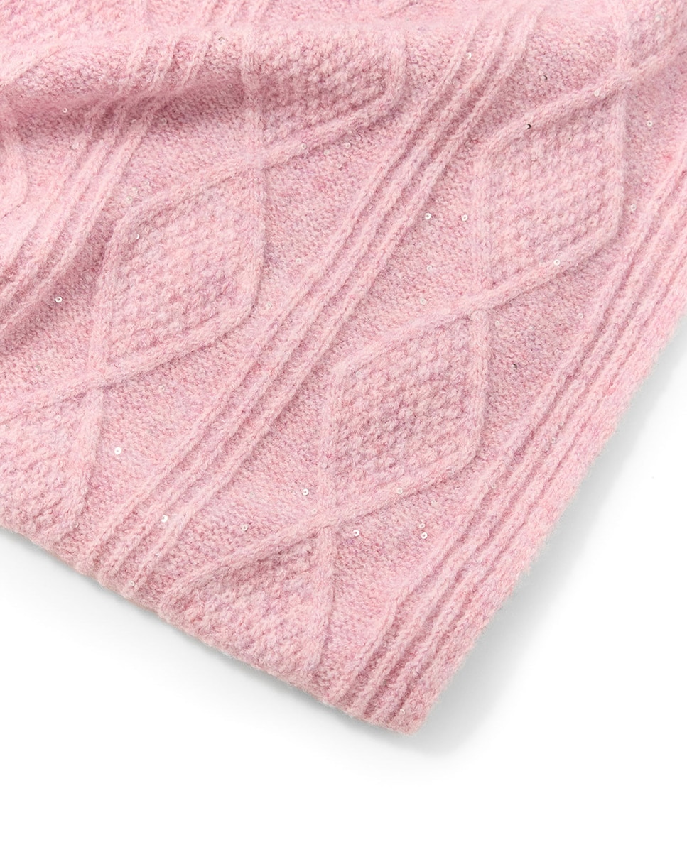 Conjunto com Losangos e Lantejoulas Rosa-claro-4