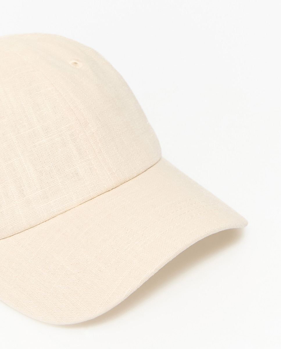 Boné em Tecido Rústico Cru-2