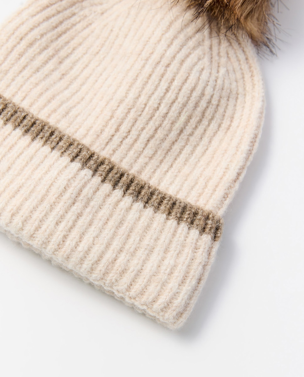 Gorro com Contraste Engomado 120 Cru-2