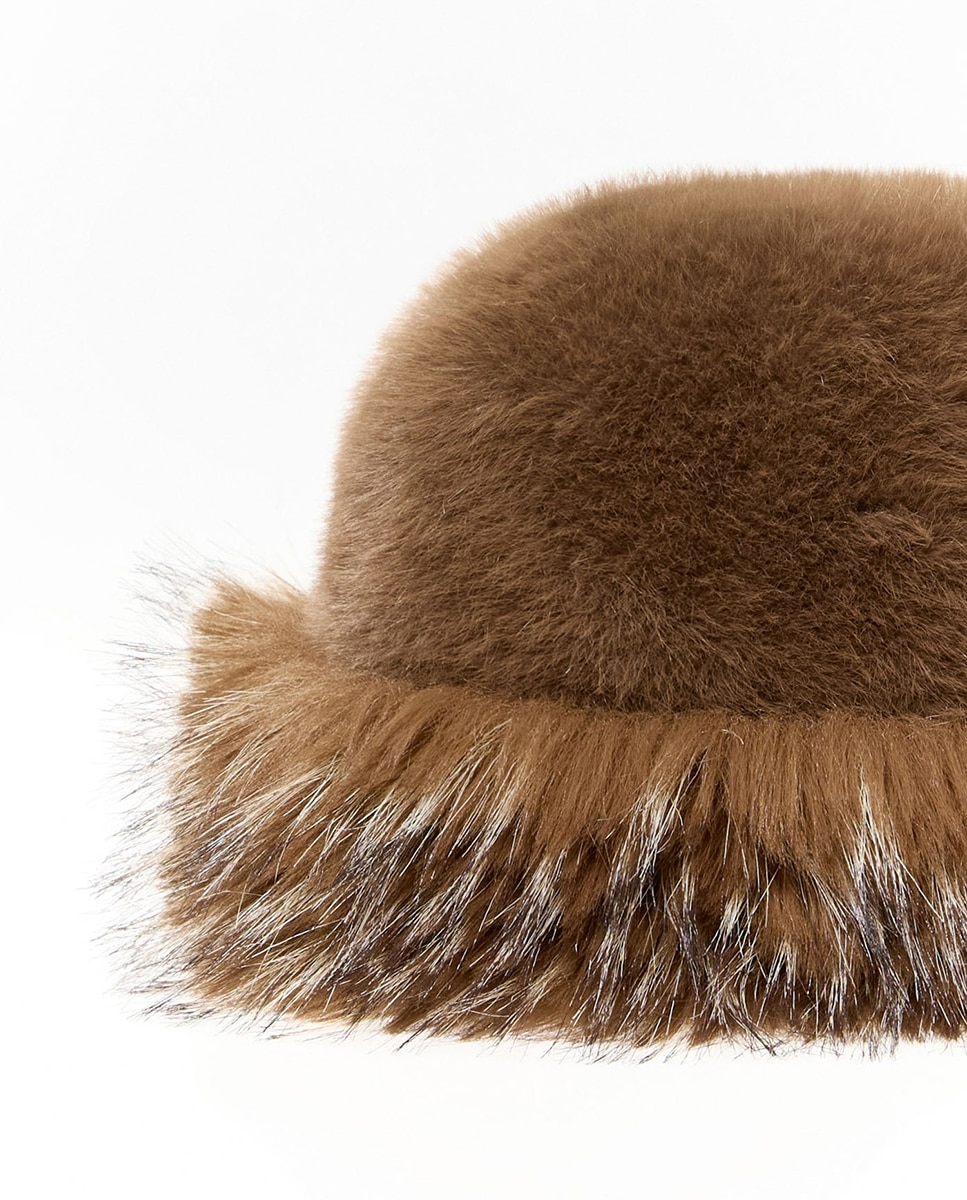 Gorro Combinado de Pelo 730 Camel-2