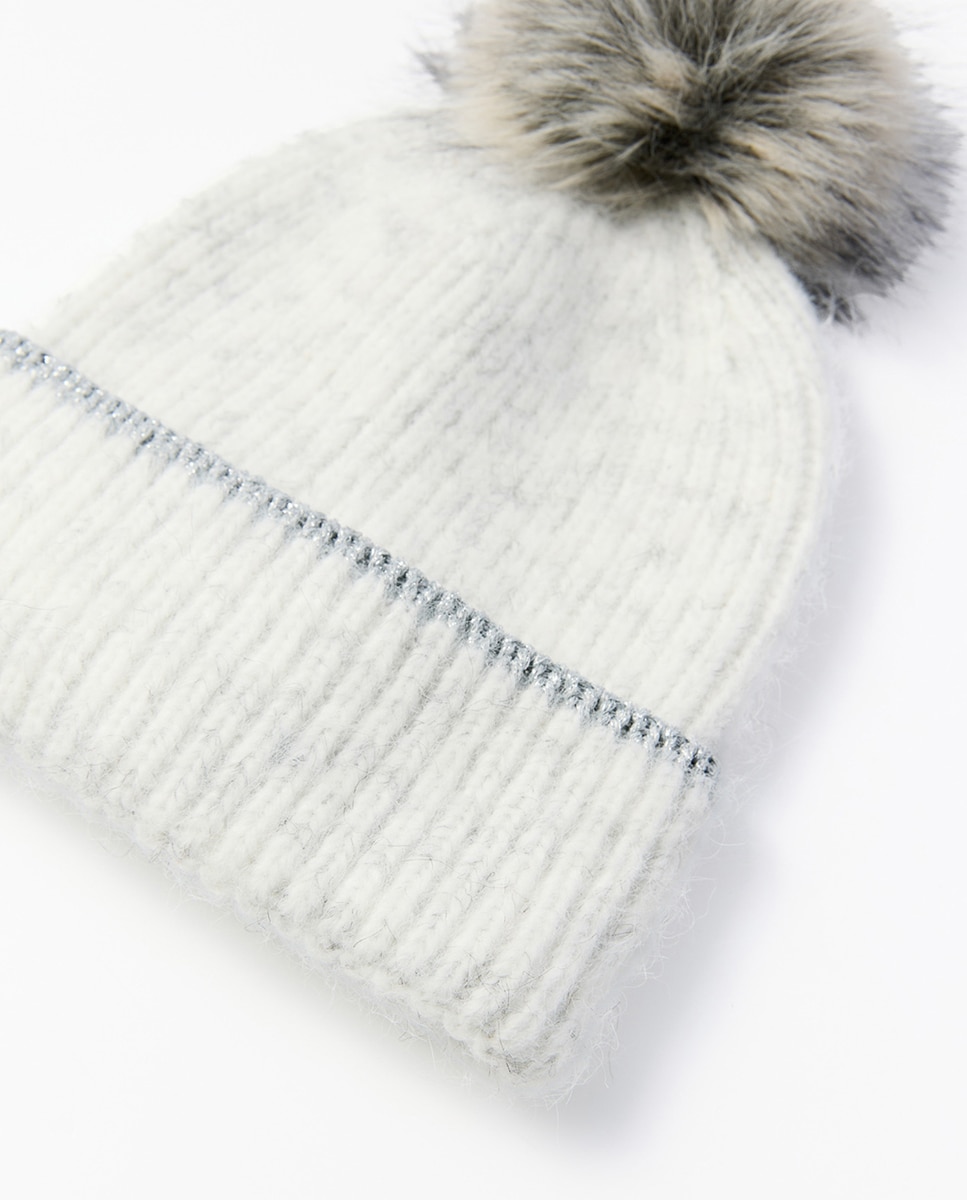 Gorro contraste lurex - Sfera - Gris claro Gris claro-2