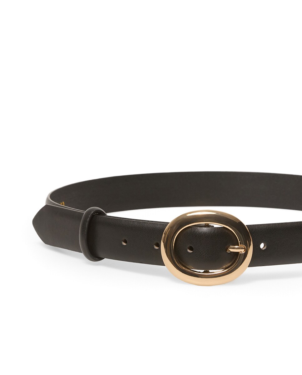 Cinto Básico Oval Preto-1