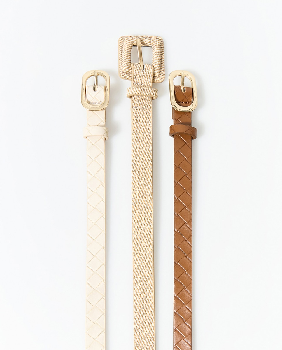 Imagem 0 de Conjunto de cintos entrançados