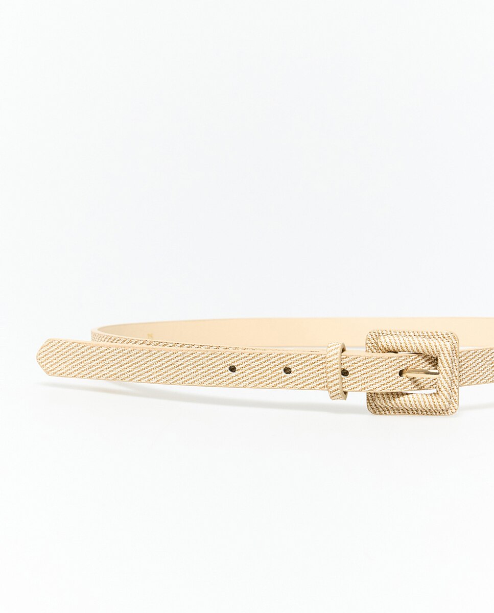 Conjunto de cintos entrançados Camel-2