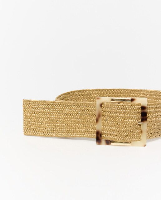 Imagen 0 de Cinturón rafia resina