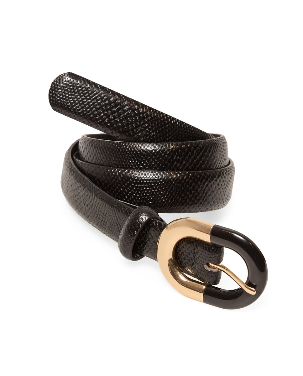 Cinto Oval Bicolor Preto-3
