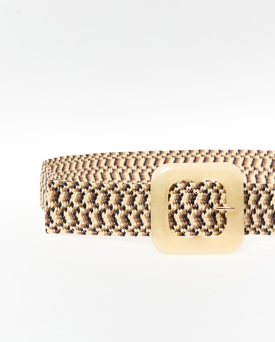 Imagem 0 de Cinto de Ráfia Multicolor