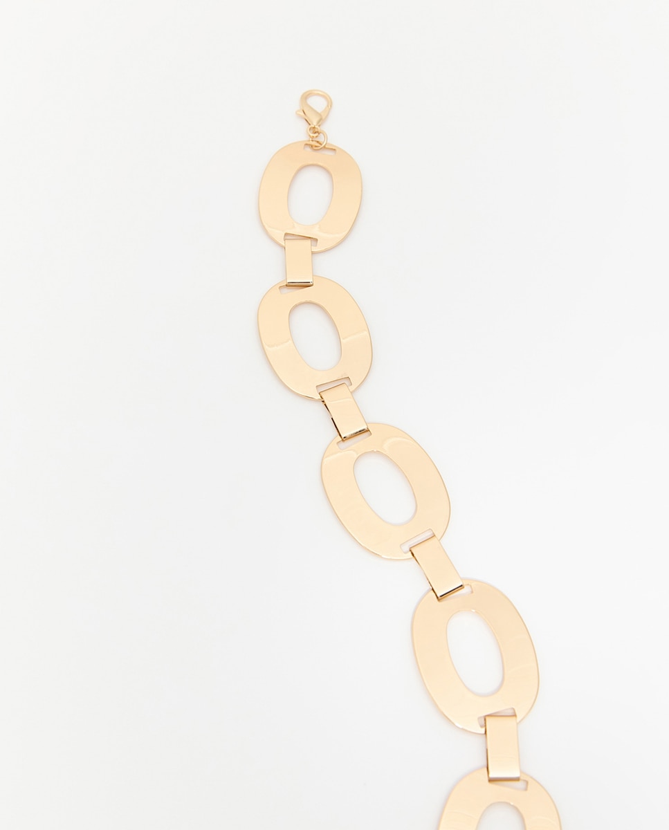 Cinto com Corrente de Metal Ouro-5