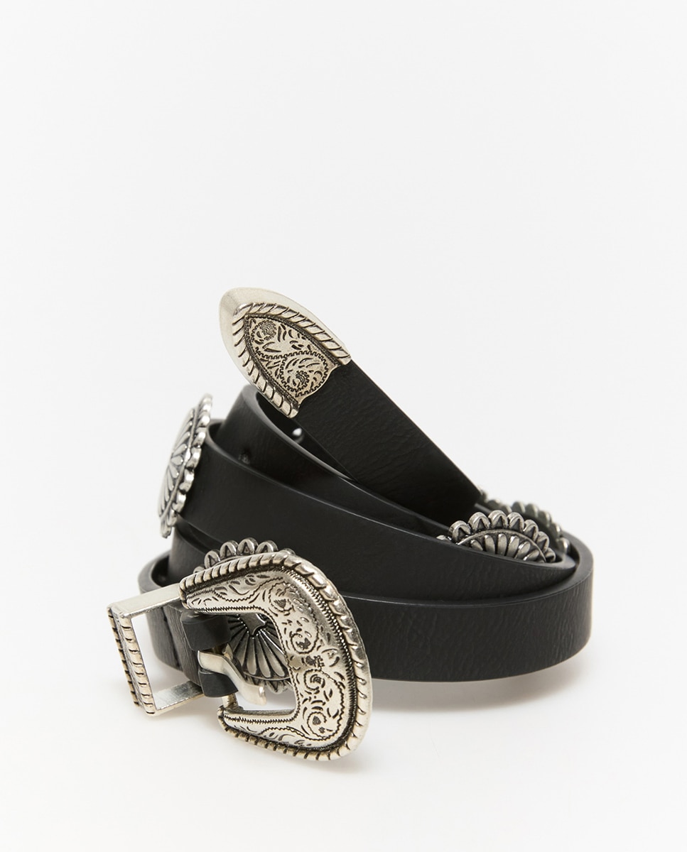Cinto Boho Fino Preto-3