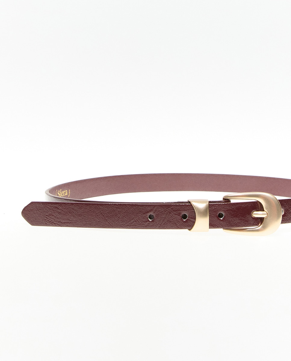 Conjunto de Cintos Mate Bordeaux-2