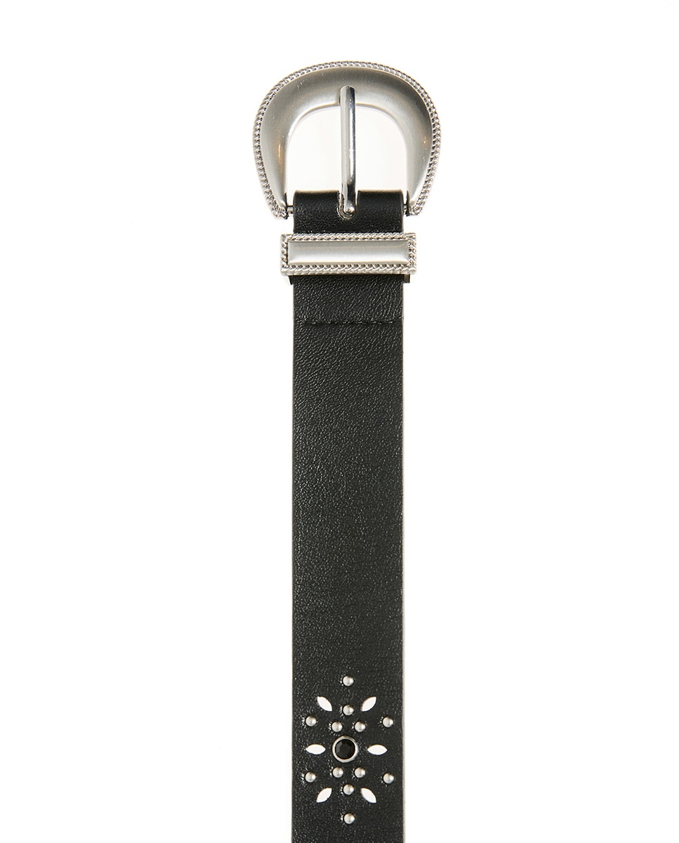 Cinto de Cowboy Perfurado Preto-2