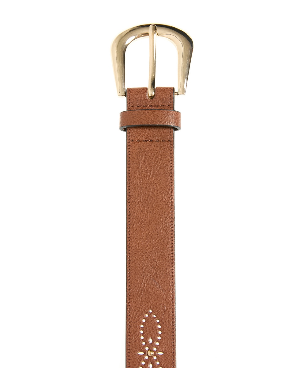 Cinto Étnico Perfurado 730 Camel-2